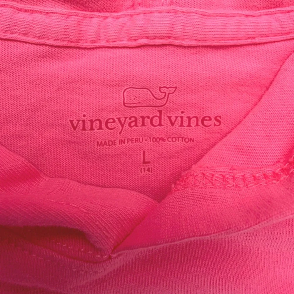 Vineyard Vines Kids Bundle 4 Pack Cotton Shirts Hoodie Pink Red Blue Large 14-18